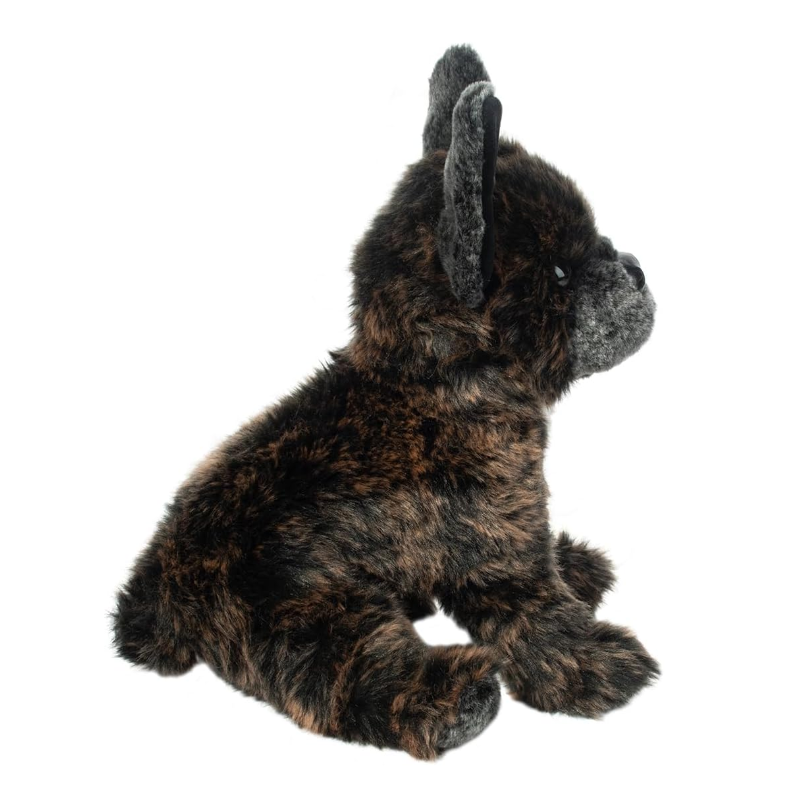 Plush toy resembling a dog with a white background