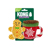Kong Holiday Scrattles Gingerbread 2pk Cat Toy