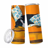 Sleeping Border Collie Stainless Steel Tumbler