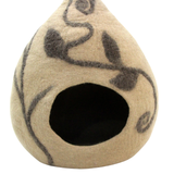 Woollyfelt Handmade Felt Wool Cat Cave House