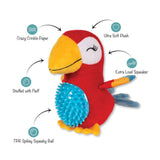 Fringe Perching Perfection Plush Dog Toy