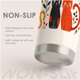 Cartoon Cats Floral Stainless Steel Tumbler