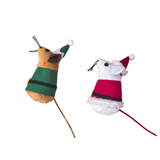 Spot Holiday Mouse Cat Toy 4in Asst.