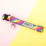 The Worthy Cat Rainbow Cat Collar