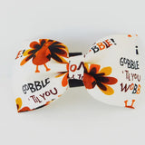 Gobble Gobble Dog Bow Tie Flower