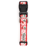 The Worthy Dog Cherries Jubilee Dog Collar Pink