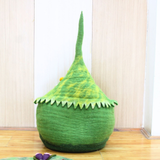 Woollyfelt Cat Cave with Berries Design and Mat