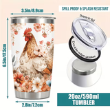 A Girl Who Loves Chickens Stainless Steel Tumbler