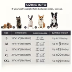 A measurement chart with various pictures of animals.