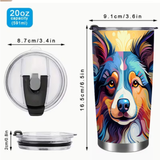 Collie Colorful Insulated Tumbler 20oz