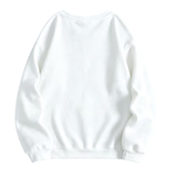 Dog Mom Earth Tone Pawprints Sweatshirt White