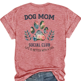 Dog Mom Social Club Pink Shirt