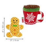 Kong Holiday Scrattles Gingerbread 2pk Cat Toy