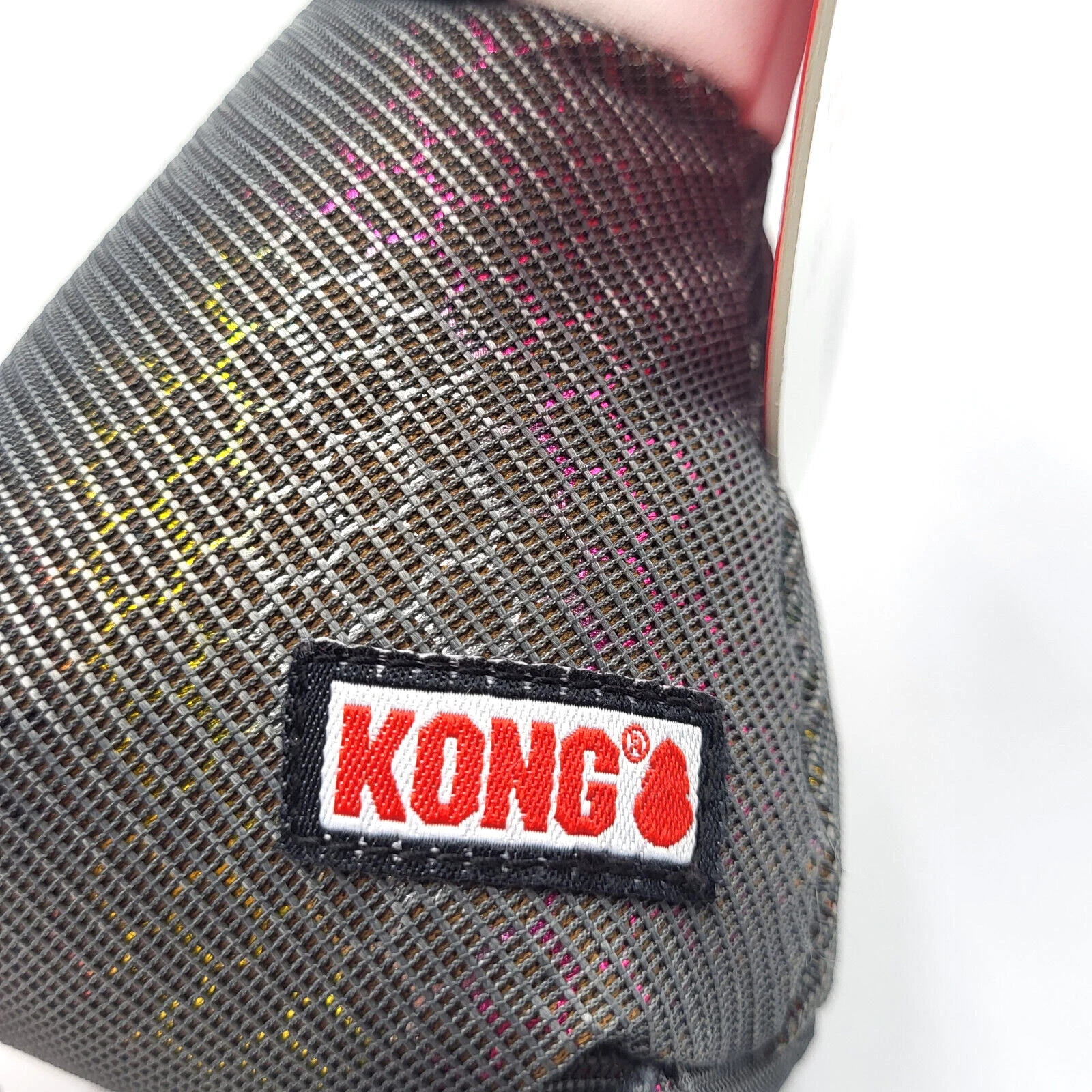 Kong logo on a textured gray product
