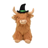 Multipet Highland Cow Shaggy with Witch Hat 8in Asst