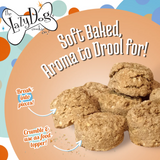 Bag of Muttillows dog treats with colorful design