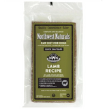 Package of Northwest Naturals raw diet for dogs with a lamb recipe.