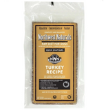 Package of Northwest Naturals raw diet for dogs with turkey recipe on a white background