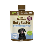 Pet Naturals Busy Butter calming supplement packaging for dogs on a white background