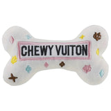Chewy Vuiton White Bone Dog Toy