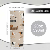 Dachshund Turtle Neck Insulated Tumbler 20oz