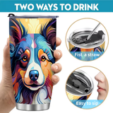 Collie Colorful Insulated Tumbler 20oz