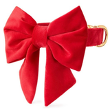 Foggy Dog Cranberry Velvet Lady Dog Bow
