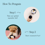 Penguin 2-in-1 Bounce Dog Toy