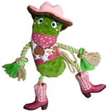 ROCT Lasso Lassie Pickle Rope & Squeaker Dog Toy