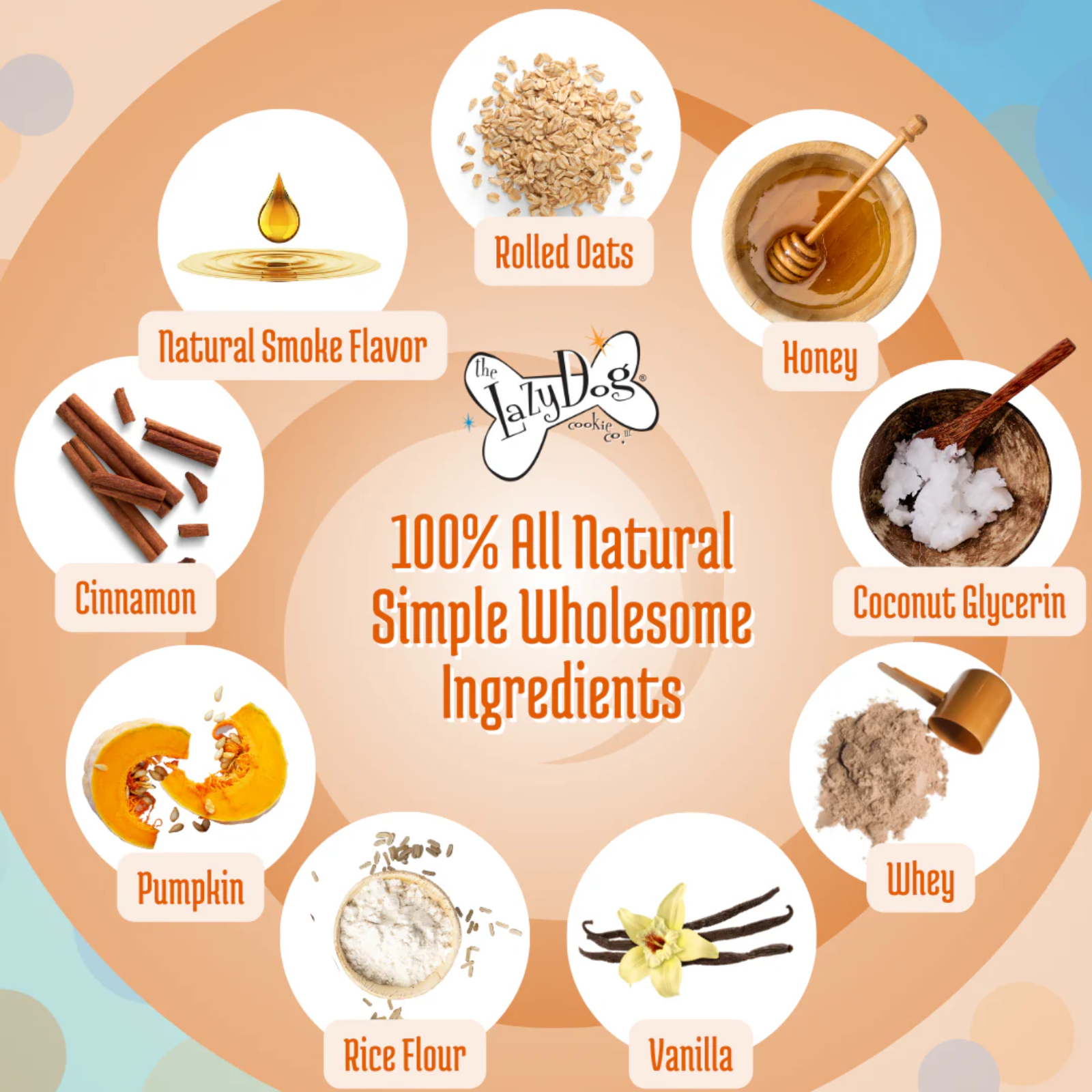 Bag of Muttillows dog treats with colorful design