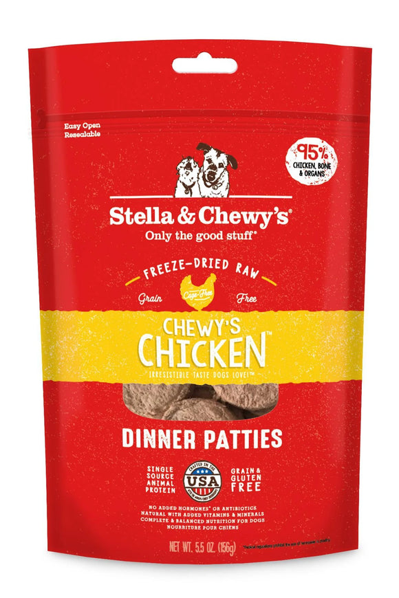 Stella & Chewy's Dog Freeze Dried Chicken Dinner Patties 5.5oz