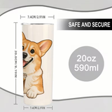 Corgi Coffee Insulated Tumbler 20oz
