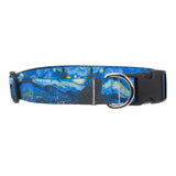 Buttonsmith Van Gogh Starry Night Dog Collar