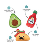 Fringe Taste The Heat Plush Dog Toy 3pk