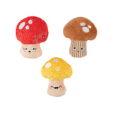 Fringe Shrooming Plush Dog Toy 3pk