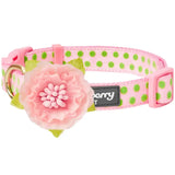 Blueberry Pet Baby Pink Polka Dot Dog Collar