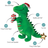 Fringe Rexmas Is Here Plush Dog Toy