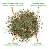Meowijuana Garden Pawty Catnip Valerian Root