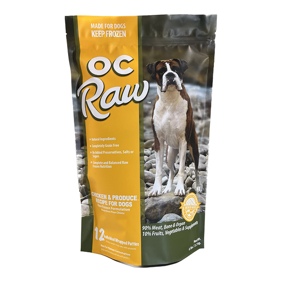 Oc Raw OC Raw Dog Chicken Produce Patties - Wenatchee, WA - Puyallup, WA ...