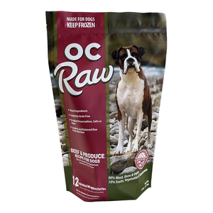 OC Raw Dog Beef Produce Patties