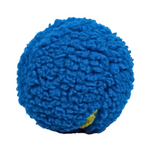 Blue textured ball on a white background