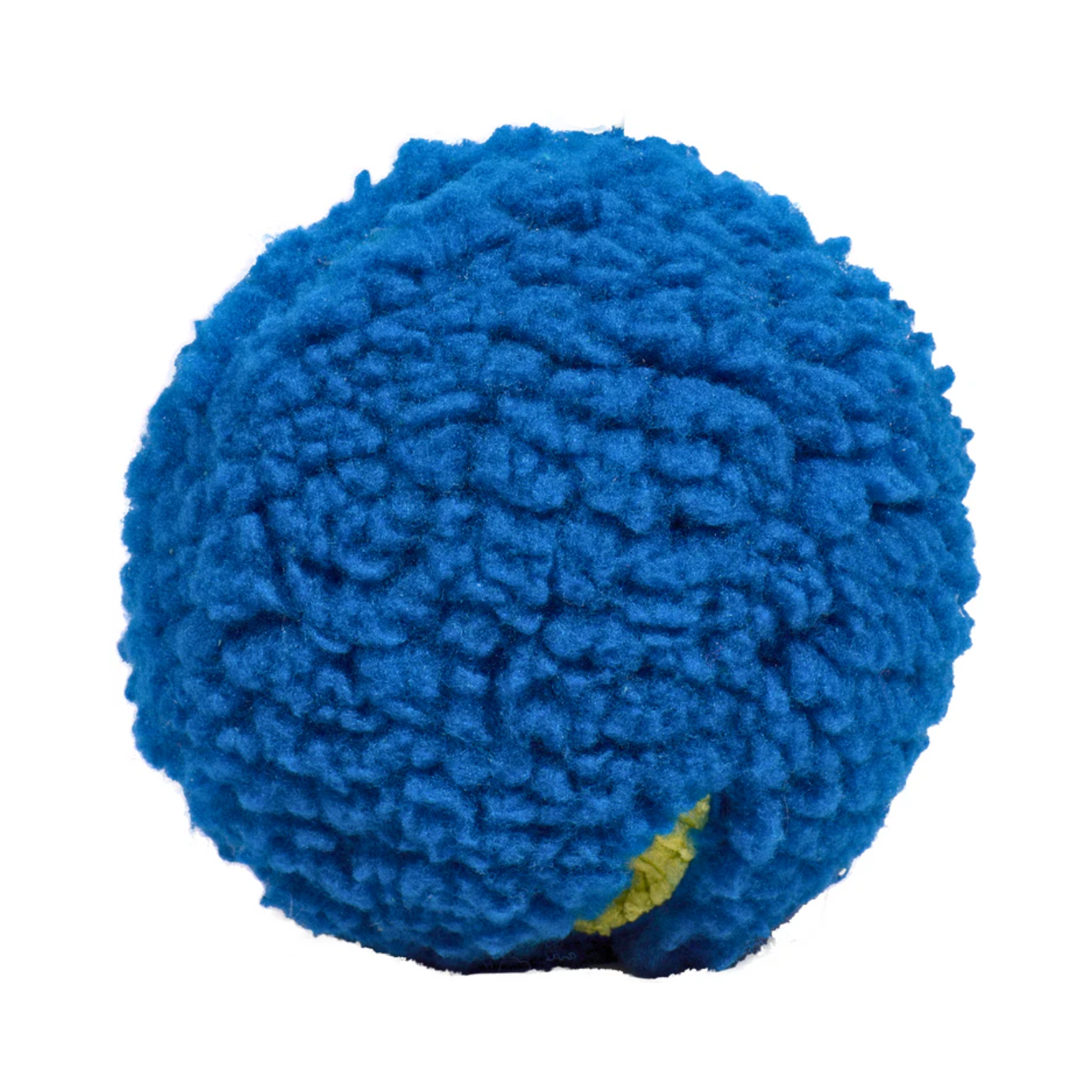 Blue textured ball on a white background
