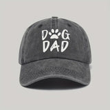 Vintage Dog Dad Pawprint Baseball Hat