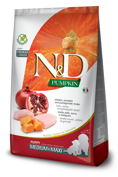 Farmina K9 N&D Pumpkin Chicken & Pom Puppy Med/Maxi