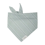 Petshop Block Stripe Dusty Sage Bandana
