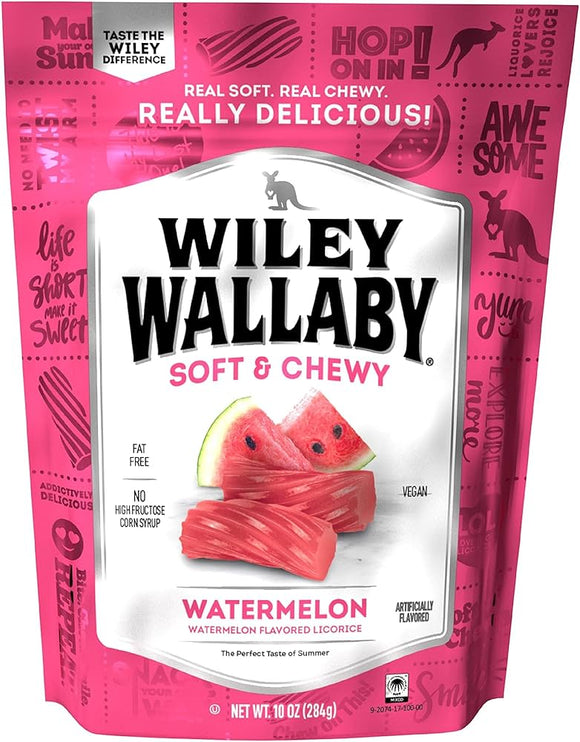 Wiley Wallaby Watermelon Licorice 10oz