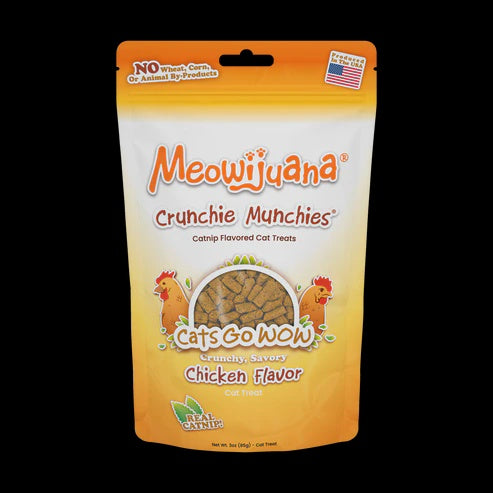 Meowijuana Crunchie Munchie Chicken Cat Treat 3oz