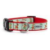 The Worthy Dog Santa's Lil Elfer Dog Collar Green