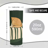 Sleeping Dog Dark Green Stainless Steel Tumbler 20oz