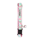 The Worthy Cat Watercolor Floral Cat Collar Teal